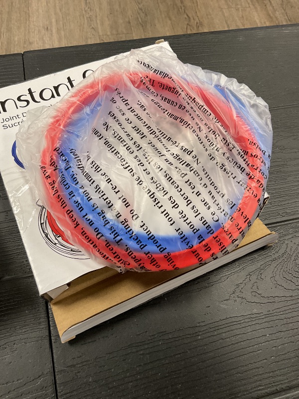 Photo 1 of Instant Pot Sealing Ring Mini 3-Qt, Inner Pot Seal Ring, Electric Pressure Cooker Accessories, Non-Toxic, BPA-Free, Replacement Parts, Red/Blue, 2 Count (Pack of 1)