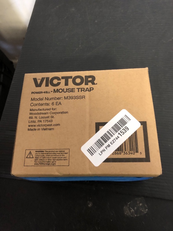 Photo 1 of Victor Power-Kill Humane Mouse Traps M393SSR - 6 Easy Set, Reusable, Power-Kill Victor Mouse Traps