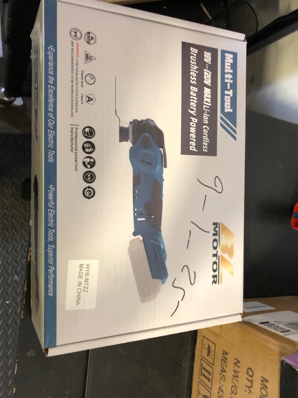 Photo 1 of Updated Cordless Oscillating Multi-Tool, Brushless Oscillating Tool Kit, Max 22000 OPM 5 Variable Speed, 3.6° Oscillation Angle, Oscillating Saw for Cutting, Nailing, Scraping, Sanding (Tool Only)