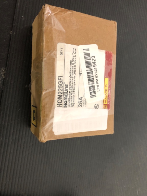 Photo 1 of SCHNEIDER ELECTRIC 120/240-Volt 25-Amp HOM225GFI Miniature Circuit Breaker 120/240V 25A