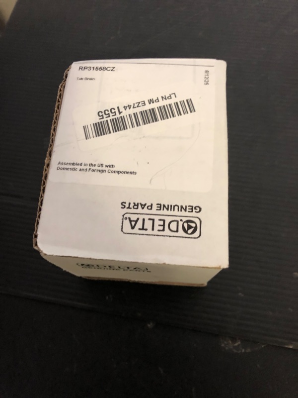 Photo 1 of Delta part # RP31558CZ
For Tub Drain