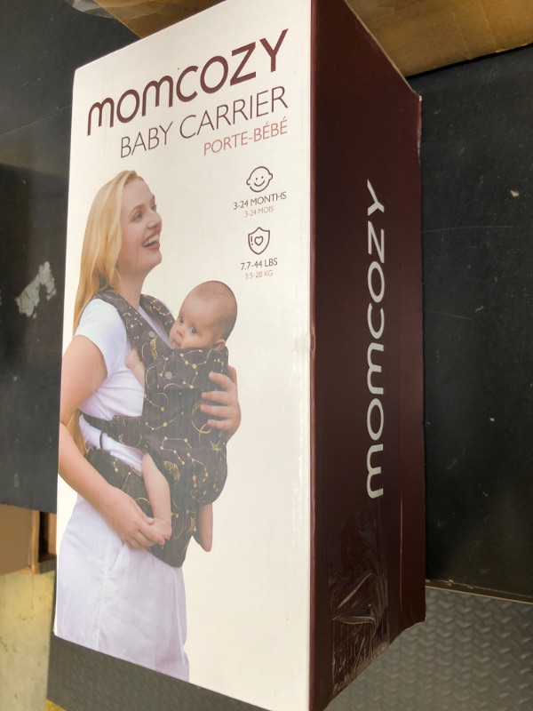 Photo 1 of Momcozy Baby Carrier - Ergonomic, Cozy and Lightweight Carrier for 3-24 Months, Effortless to Put On, Ideal for Hands-Free Parenting, Enhanced Lumbar Support, Purehug for Infant to Toddler, Black