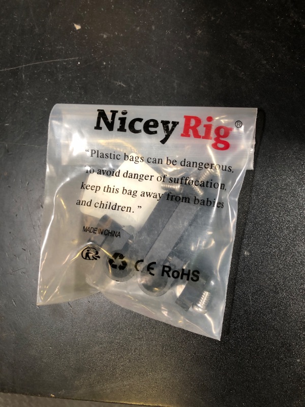 Photo 1 of NICEYRIG 15mm Single Rod Holder with Counter Bore, Camera Rod Rail Extension EVF Mount for Cage/Plate/Handle [ Pack of 2 ]