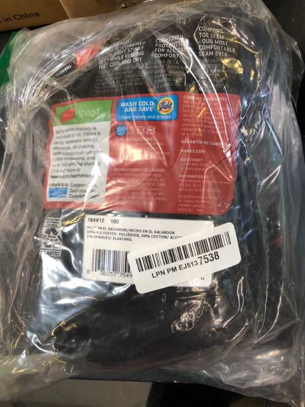 Photo 1 of Hanes Men's Double Crew Socks (Pack of 12 Pair), Available in Big & Tall