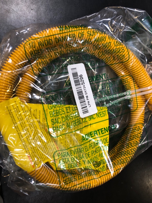 Photo 1 of 48" Flex Gas Line, Gas Dryer Connector Kit, Stove/Water Heater/Dryer Gas Line with Connectors 1/2" MIP 1/2"FIP 3/4"MIP, 5/8 in.OD(1/2 in. ID?Coated Corrugated Stainless Steel Tubing