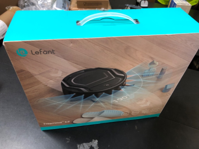 Photo 1 of Lefant Robot Vacuum Cleaner, Strong Suction, 120 Mins Runtime, Slim, Low Noise, Automatic Self-Charging, Wi-Fi/App/Alexa Control, Ideal for Pet Hair Hard Floor and Daily Cleaning, M210