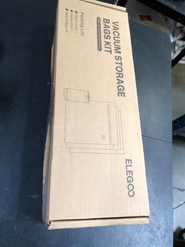 Photo 1 of ELEGOO Filament Vacuum Storage Kit with Auto Pump, 30 Pack Vacuum Sealed Bags in 2 Sizes for Keeping 3D Printer Filament Dry(13.8 * 12.6 inch, 13.4 * 11.8 inch)