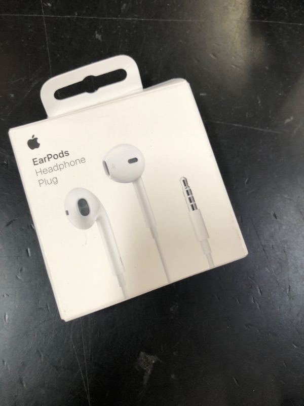 Photo 1 of Apple EarPods Headphones with 3.5mm Plug, Wired Ear Buds with Built-in Remote to Control Music, Phone Calls, and Volume