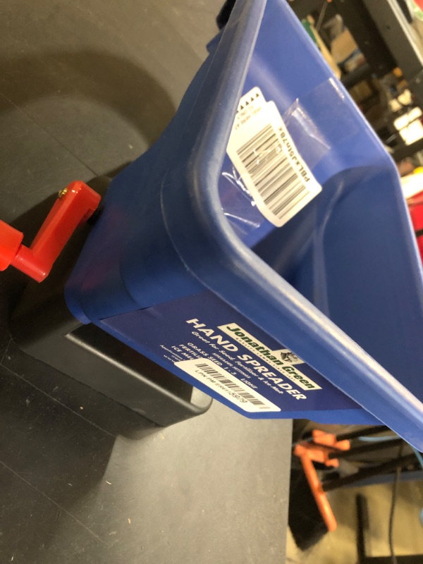 Photo 1 of Jonathan Green (10947) New American Lawn Hand Broadcast Spreader - Handheld Lawn Spreader Covers Up to 1,500 Sq. Ft.,Blue