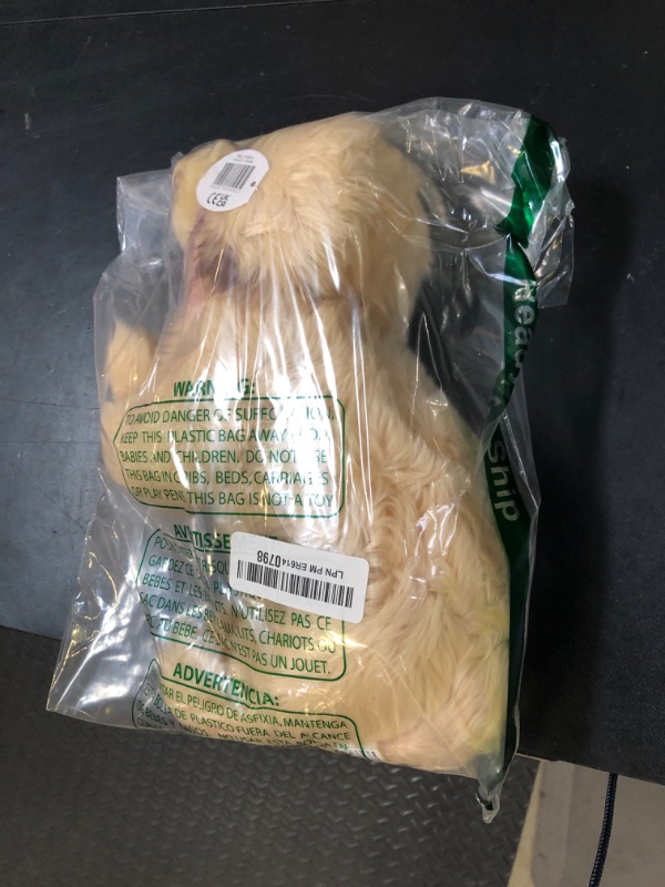 Photo 1 of Bearington Dog Stuffed Animal Realistic Dog Plush Golden Retriever Puppy Plushies for Kids, Boys & Girls - Goldie 13"