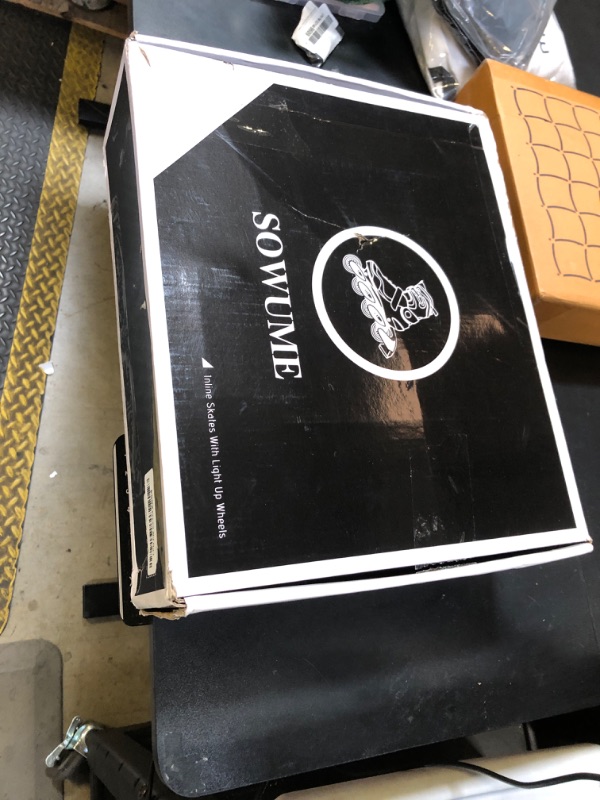 Photo 1 of Sowume Adjustable Roller Skates for Boys and Kids, All 8 Wheels of Boy's Skates Shine, Safe and Fun Illuminating for Kids