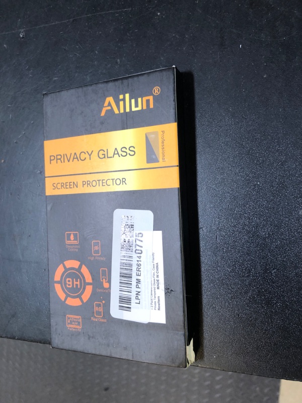 Photo 1 of Ailun 2 Pack Privacy Screen Protector for iPhone 14 Pro [6.1 inch] + 2 Pack Camera Lens Protector,Anti Spy Private,Tempered Glass,Case Friendly