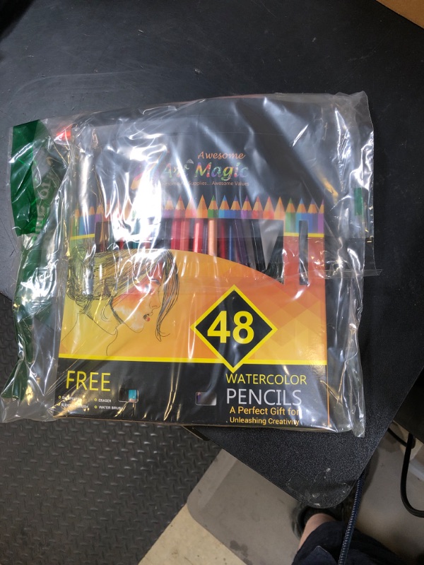 Photo 1 of Art Magic Watercolor Pencils, Set of 48 Professional Colored Pencils for Adult and Teens, Premium Art Supplies for Coloring, Blending and Layering
