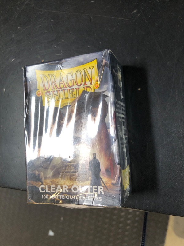 Photo 1 of Dragon Shield | Matte Clear Outer Sleeves | 100 CT - Smooth & Tough Premium TCG Sleeves | Compatible with Pokemon, Flesh & Blood, One Piece & Magic The Gathering
