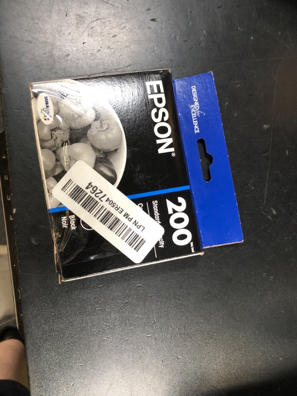 Photo 1 of EPSON 200 DURABrite Ultra Ink Standard Capacity Black Cartridge (T200120-S) Works with WorkForce WF-2520, WF-2530, WF-2540, Expression XP-200, XP-300, XP-310, XP-400, XP-410