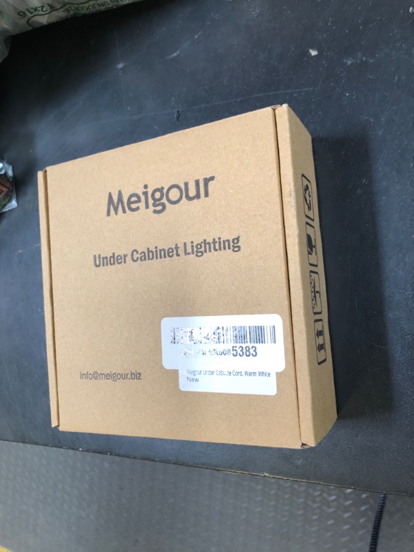 Photo 1 of Meigour Under Cabinet LED Puck Lighting, Single Light for Hutch Bookcase Display Shelf Lighting, Rotary Dimmer Switch, 120VAC Plug in, White Cord, Warm White