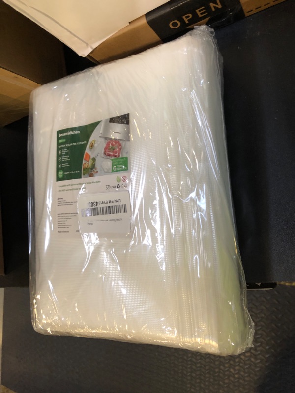 Photo 1 of Bonsenkitchen Precut Vacuum Sealer Bags, 100 Gallon 11" x 16" Food Sealer Bags, Food Grade, BPA Free, Heavy Duty, Customized Vacuum Bags for Vac Storage, Meal Prep or Sous Vide Cooking, VB3214