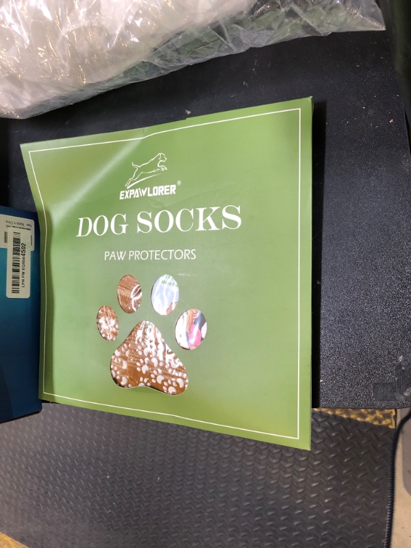 Photo 1 of EXPAWLORER Anti Slip Dog Socks to Prevent Licking Paws, Dog Shoes for Hot Pavement, Dog Booties for Small Medium Large Senior Dogs, Traction Control Boots & Paw Protectors for Hardwood Floors