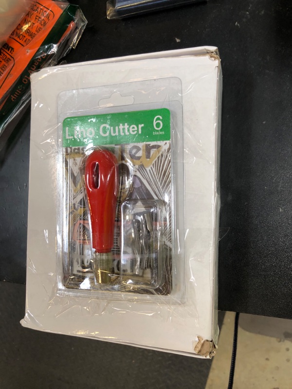 Photo 1 of Linocut Kit for Printmaking with 5PCS 4"x6" Soft Rubber Linoleum Blocks, Brayer & Carving Tools – Block Printing & Stamp Making Supplies for Beginners & Artists