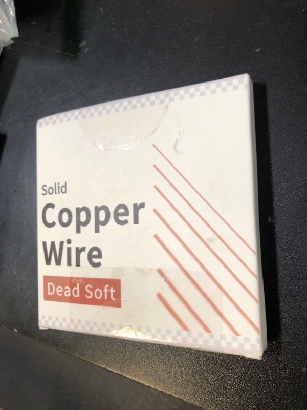 Photo 1 of 12 Gauge/2.0 mm 16.5 Feet 5 oz 99.9% Dead Soft Copper Wire for Electroculture Gardening, Jewelry Making, Beading, Science Projects, DIY Artwork, Pure Bare Copper Wire