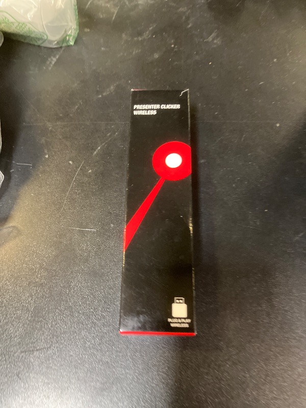Photo 1 of Wireless Presenter, Hyperlink Volume Control Presentation Clicker RF 2.4GHz USB PowerPoint Clicker Presentation Remote Control Pointer Slide Advancer (Black)