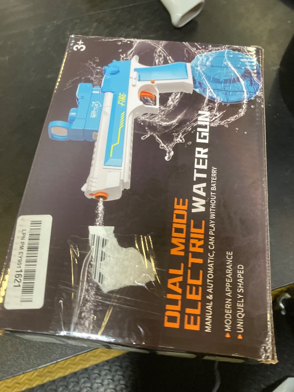 Photo 1 of Blueyak Manual Automatic Integrated Electric Water Guns with 520 Ammos - 36FT Transparent Automatic Squirt Guns Powerful Water Guns Strongest Water Blaster Summer Pool Toys for Kids & Adult
