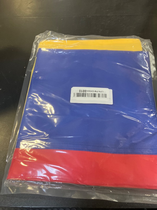 Photo 1 of XIFAN Premium Nylon Colombia Colombian Flag 3x5 Outdoor, Double Sided Heavy Duty 210D Nylon Colombian National Country Flags, Longest Lasting with Sewn Stripes/4 Stitch Hemming/Brass Grommets