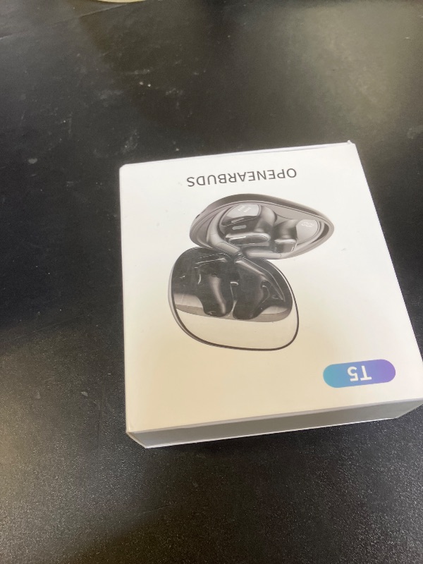 Photo 1 of Byobyc Bluetooth 5.4 Headphones True Wireless Stereo Earbuds 40H Playtime LED Power Display Earphones with lPX5 Waterproof Open Ear Buds for Sporting, Working, Studying Black