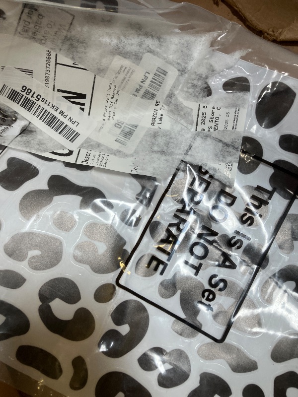 Photo 1 of Outus 4 Sheets Leopard Print Wall Decal Black Cheetah Wallpaper Leopard Spot Wall Stickers DIY Removable Peel and Stick Back to School Wallpaper for Nursery Car Door Classroom Decoration(Black)
