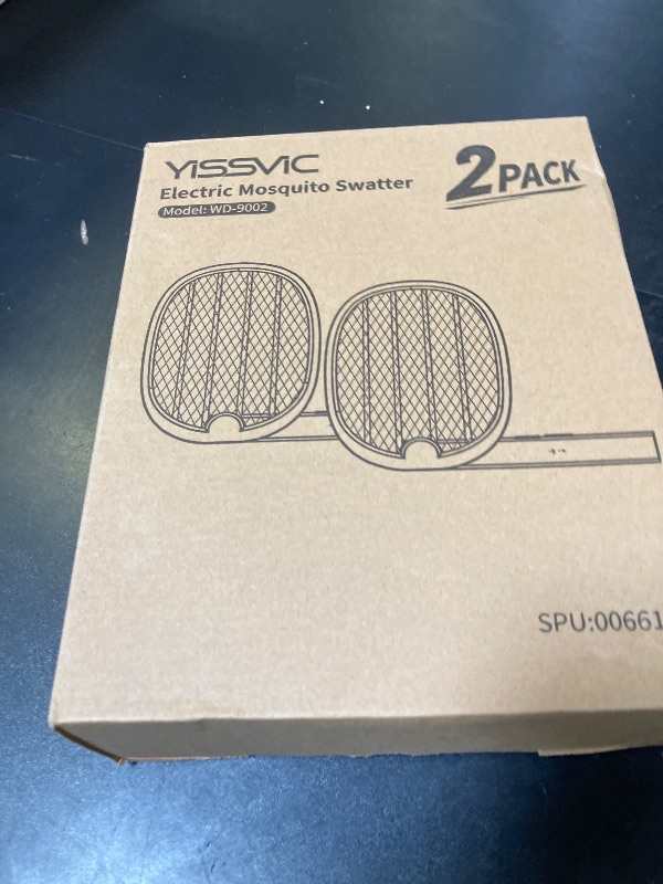 Photo 1 of YISSVIC Electric Fly Swatter Foldable Bug Zapper Racket 2 in 1 Mosquito Killer with Attractant Light Rechargeable 1800mAh for Indoor Home Backyard Patio Camping