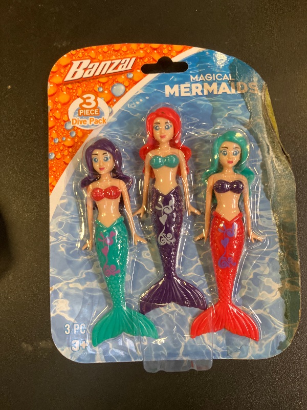 Photo 1 of Fun Stuff Banzai Spring and Summer 3 Piece Magical Mermaid Dolls, in Assorted Colors