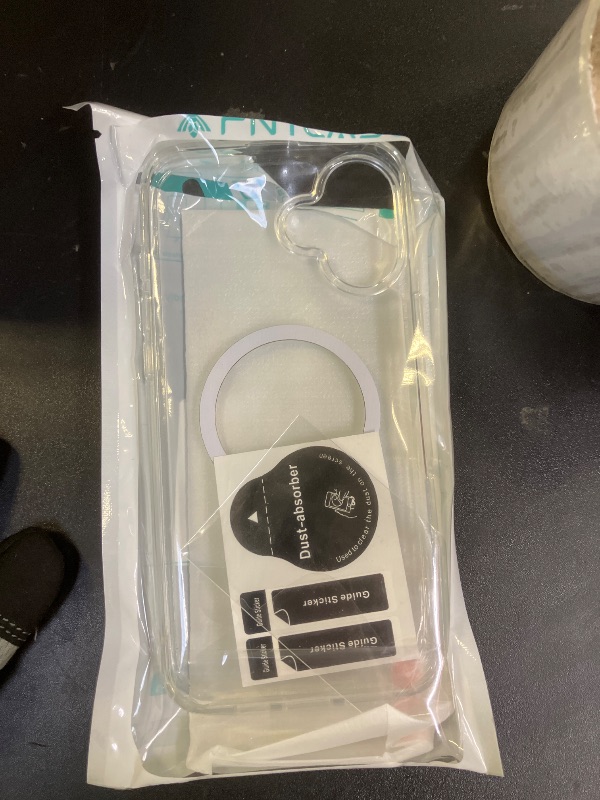 Photo 1 of FNTCASE for iPhone 16 Plus Case: Clear Case Magnetic Military Grade Drop Protection Anti Yellowing Cell Phone Cover - Rugged Shockproof Protective Bumper Transparent Cases