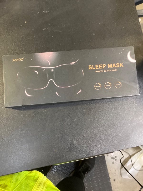 Photo 1 of MZOO Luxury Sleep Eye Mask for Side Sleeper Men Women, Zero Eye Pressure 3D Sleeping Mask, Light Blocking Patented Design Night Blindfold, Soft Eye Shade Cover for Travel, Black