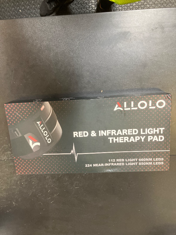 Photo 1 of ALLOLO Red Light Therapy for Body, 16.7"*7.9" 660nm&850nm Infrared Red Light Therapy Belt with Pulse for Back Waist Muscle Pain Relief, 3-in-1 LED Bead with Controller Timer Gift for Women Men