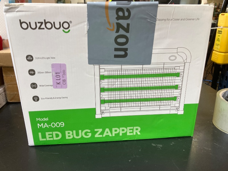 Photo 1 of Buzbug LED Bug Zapper Indoor, 10 Years Lifespan 3 Lamps Enhance Insect Attraction, 3800V High-Voltage, Electric Mosquito Zapper, Fruit Fly Mosquito Moth Gnat Trap, Killer, Zapper -MA009
