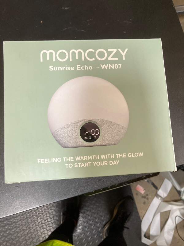 Photo 1 of Momcozy Wake Up Light Baby Sound Machine, Adult White Noise Machine with Dimmable Night Light, 30 Soothing Sleep Sounds 7 Colors, Alarm Clock for Heavy Sleepers, Bedroom
