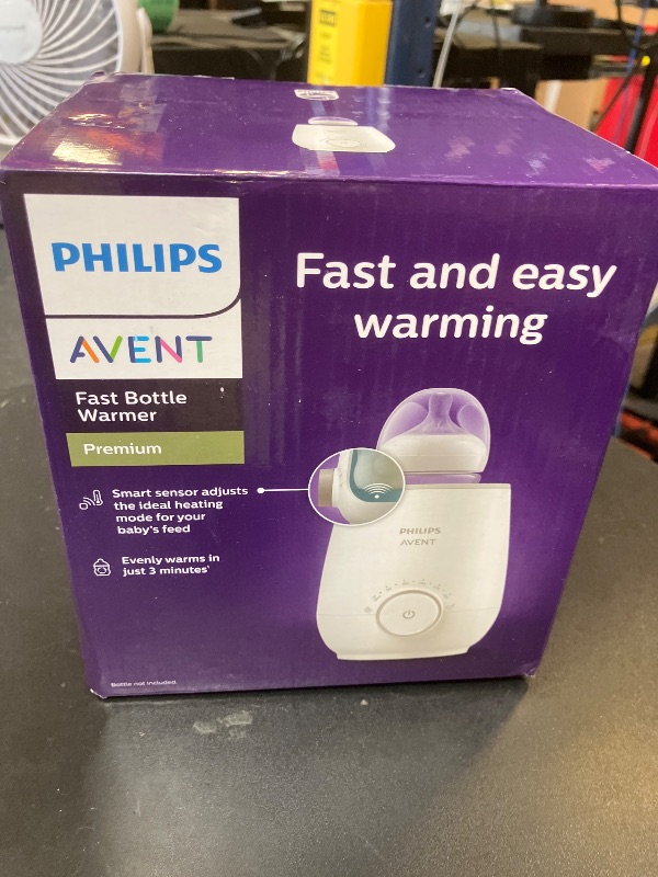 Photo 1 of Philips Avent Premium Fast Bottle Warmer, with Smart Temperature Control, Water Bath Technology, Automatic Shut-Off, Model SCF358