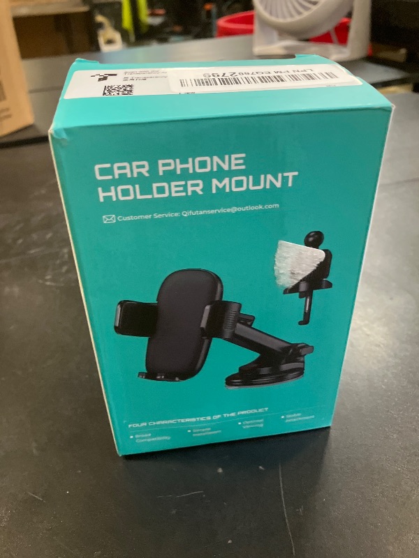 Photo 1 of Qifutan Car Phone Holder Mount Phone Mount for Car Windshield Dashboard Air Vent Universal Hands Free Automobile Cell Phone Holder Fit for iPhone Smartphone Camera Mounts