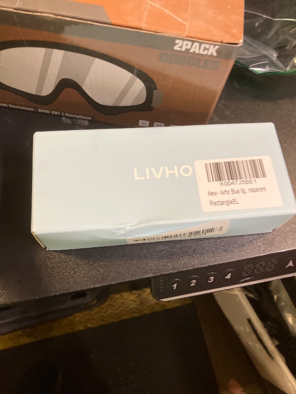 Photo 1 of livho Oversized up to 99% Blue Light Blocking Glasses for Woman - Rectangle Fashion Glasses for Computer, Chic Preppy Frame - Anti Eyestrain
