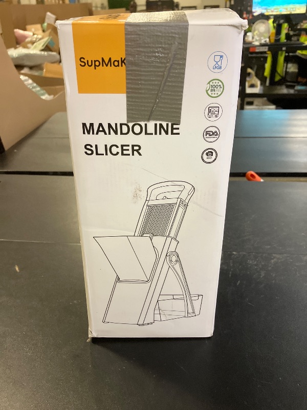 Photo 1 of SupMaKin Upgrade Safe Mandoline Slicer Plus, Vegetable Chopper, Potato Slicer, Food Slicer Onion Chopper, Fry Cutter, Veggie Salad Dicer Kitchen Chopping Artifact Gifts (Blue)