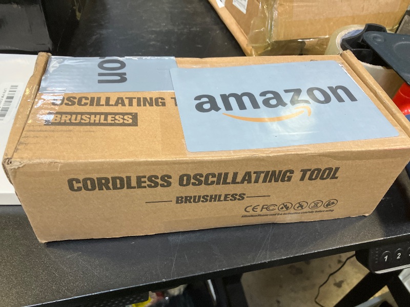 Photo 1 of NATBEESY Oscillating Multi Tool Compatible with De-walt 20V Max Battery: Cordless Oscillating Tool - 6 Speed 21000 OPM | Brushless Motor | Woodcutting Blades and Sanding Pad with Sheets | Tool Only