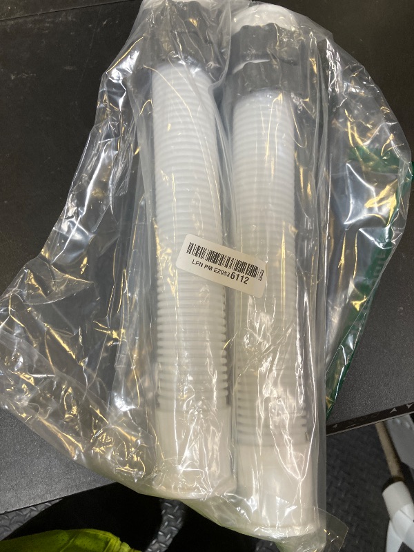 Photo 1 of HOMNUTS Pool Hoses for Above Ground 1.5’’ Diameter 16" Long Accessory Swimming Pool Replacement Hose, 2 Pack Filter Pump Hose Compatible with Pump Models