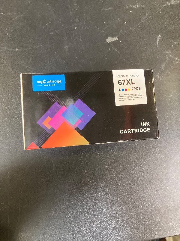 Photo 1 of 67XL HP Printer Ink for HP Ink 67 Replacement for HP 67 Ink Cartridges Black/Color Combo Pack HP67 DeskJet 2755e 2855e 2700 2800e 2700e 4255e 4155e Envy 6055e 6000 6455e 6400 Printer Ink HP 67 XL