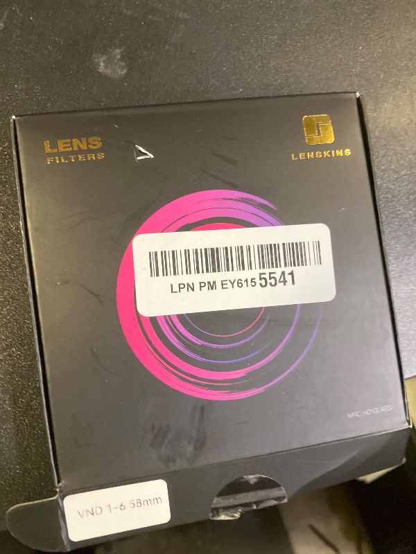 Photo 1 of LENSKINS 58mm True Color Variable ND Filter, ND2-64(1-6 Stops) Adjustable Neutral Density Filter, 28 Multi-Layer Coating HD Optical Glass,Water Repellent & Scratch Resistant