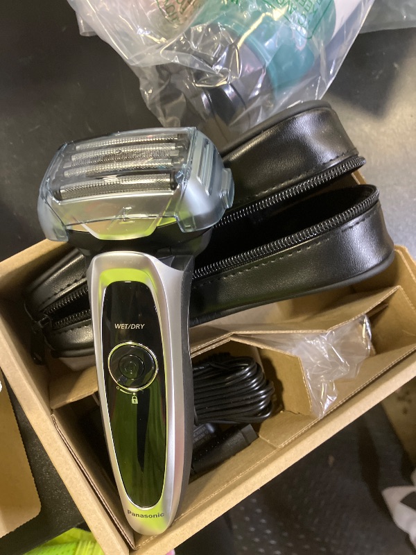 Photo 1 of Panasonic ARC5 Electric Razor for Men with Pop-Up Trimmer, Wet/Dry 5-Blade Electric Shaver with Intelligent Shave Sensor and Multi-Flex Pivoting Head – ES-LV65-S (Silver)