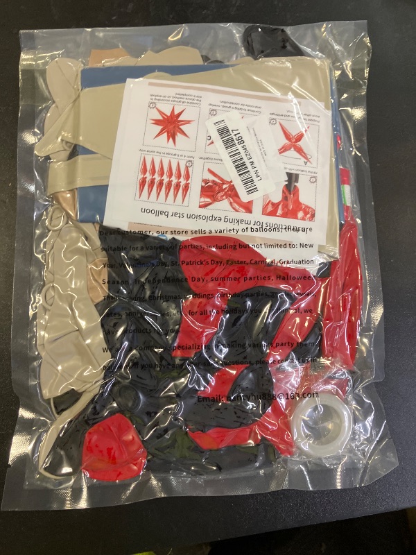 Photo 1 of Red White and Blue Balloon Arch Kit - Double Stuffed Navy Blue Balloons Sand White Champagne Gold Pastel Red Balloons For Patriots Day 4th of July Birthday Baby Shower Gender Reveal Decorations