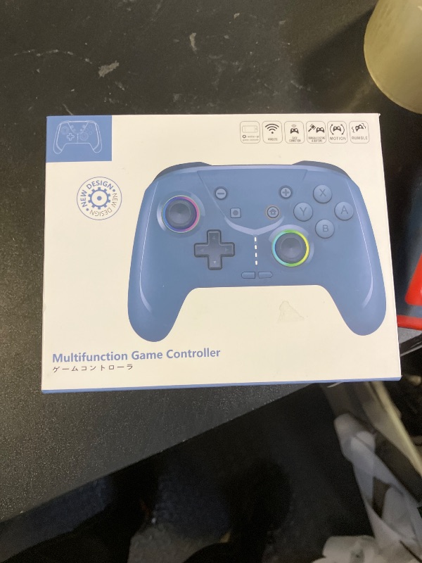 Photo 1 of Wireless Switch 2 Pro Controller for Nintendo Switch 2/Switch/Lite/OLED, Bluetooth Controller for iPhone/Android/PC/Steam/Mac/iOS/iPad/TV with Macro/Motors/Motion Control/Turbo/800mAh, Royal Blue