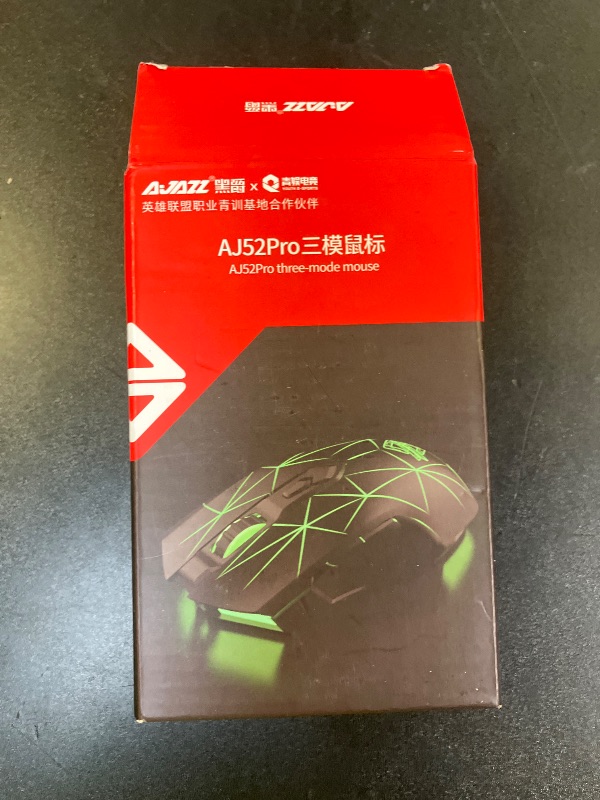 Photo 1 of AJ52PRO Wired Wireless Bluetooth Gaming Mouse with RGB LED Backlight Adjustable 10000DPI Ergonomic 7 Programmable Button Rechargeable 800mAh Battery 2.4Ghz USB Receiver for PC Mac PS4 Gamer(StarWhite)