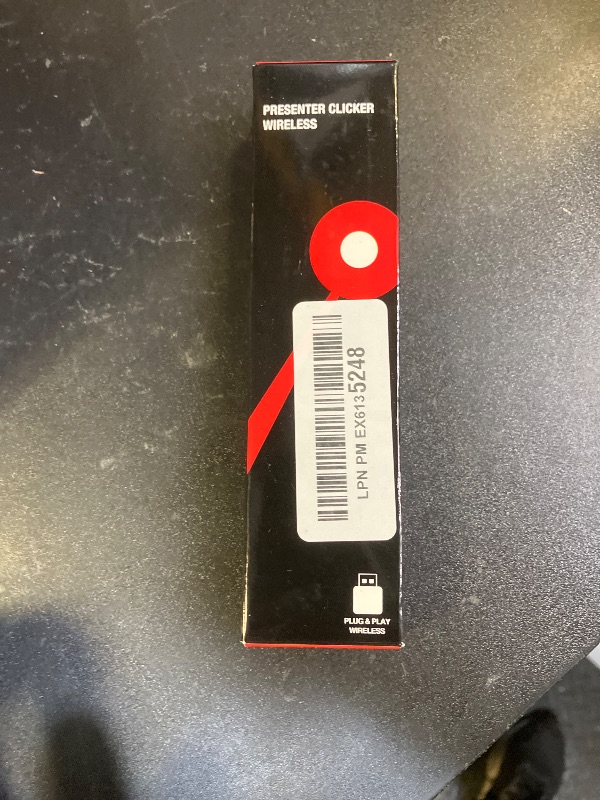 Photo 1 of Wireless Presenter, Hyperlink Volume Control Presentation Clicker RF 2.4GHz USB PowerPoint Clicker Presentation Remote Control Pointer Slide Advancer (Black)