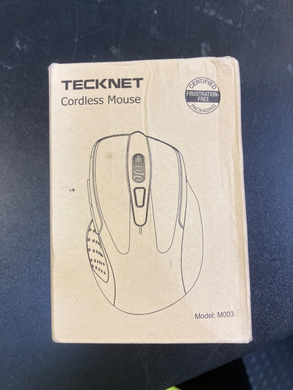 Photo 1 of TECKNET Wireless Mouse, 2.4G Ergonomic Optical Mouse, Computer Mouse for Laptop, PC, Computer, Chromebook, Notebook, 6 Buttons, 24 Months Battery Life, 2600 DPI, 5 Adjustment Levels